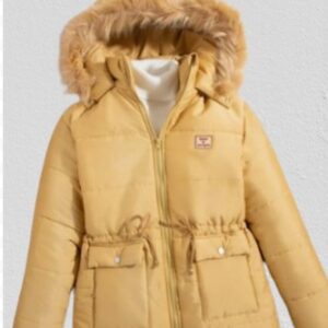 Ladies' Detachable Fur Collar Hooded Jacket